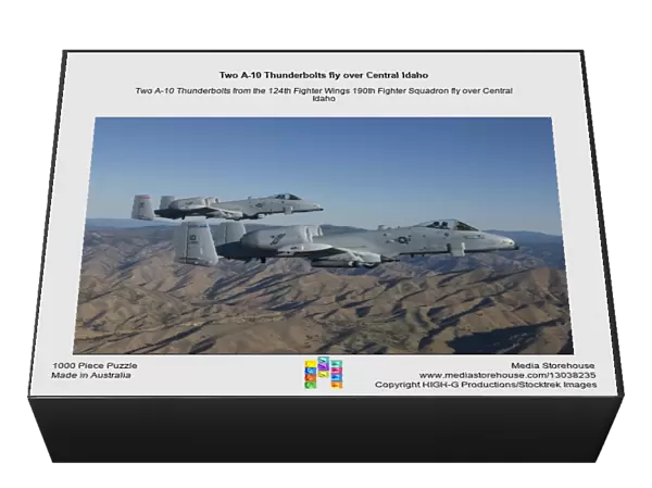 Two A-10 Thunderbolts fly over Central Idaho