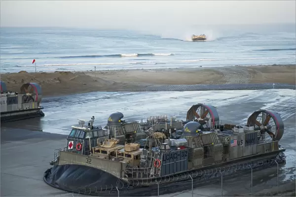 Landing Craft Air Cushions return to their homeport