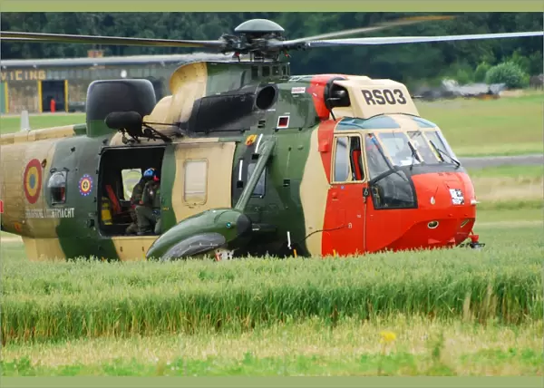 The Sea King helicopter of the Belgian Army