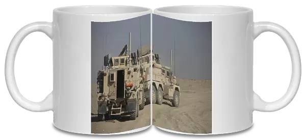 U. S. Army Cougar MRAP vehicles, Afghanistan