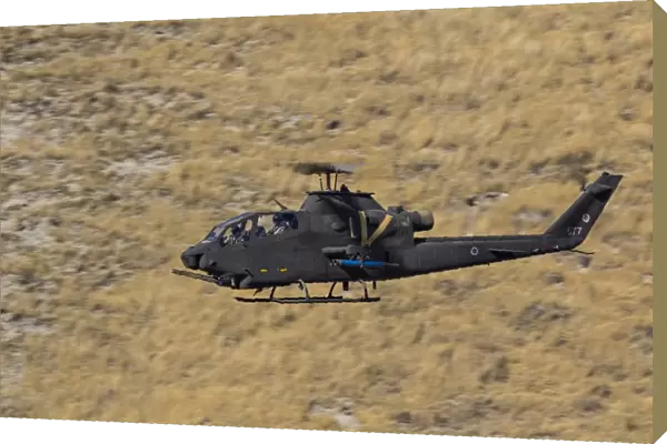 An AH-1F Tzefa of the Israeli Air Force flying over Israel