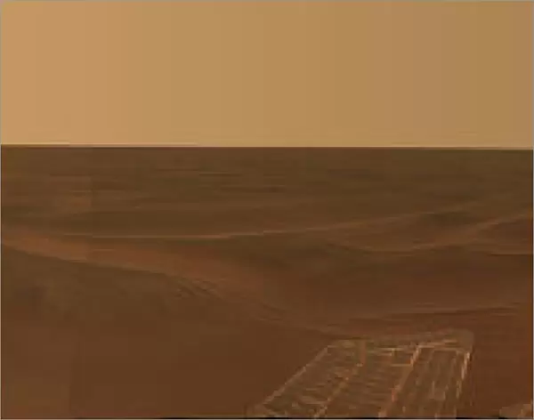 Panoramic view of the plains of Meridiani on the planet Mars