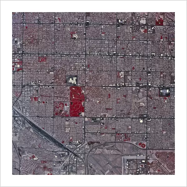 Satellite view of Tucson, Arizona