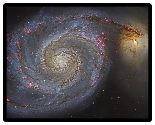 The Whirlpool Galaxy and its companion galaxy