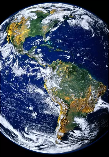 Full Earth Showing The Americas