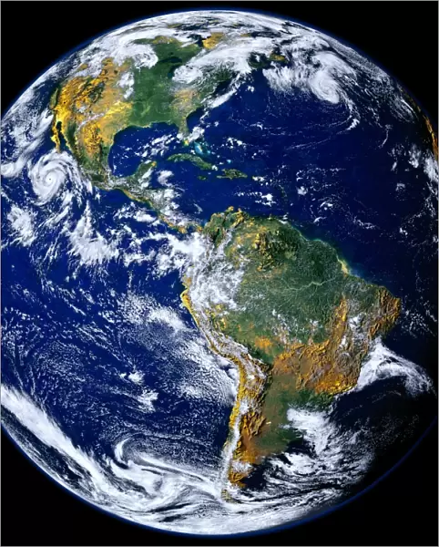 Full Earth Showing The Americas