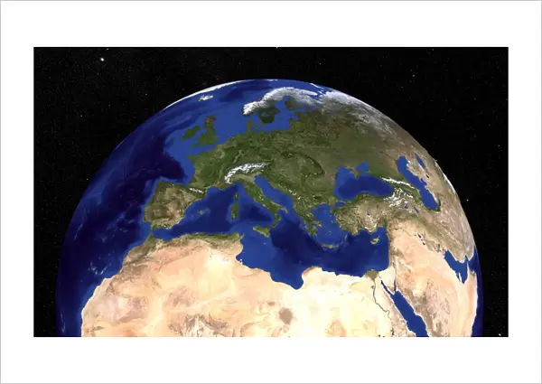 The Blue Marble Next Generation Earth showing the Mediterranean Sea