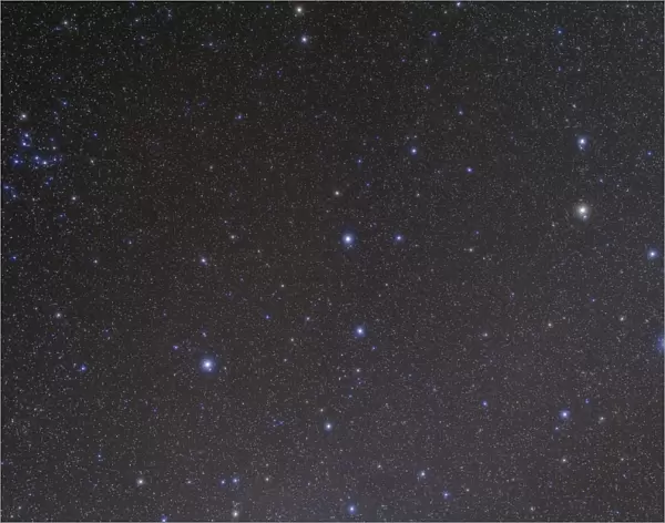 The constellation of Leo and the Coma Star Cluster in Coma Berenices