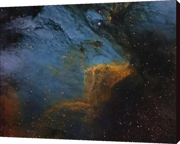 The Pelican Nebula, an H II region in the constellation Cygnus