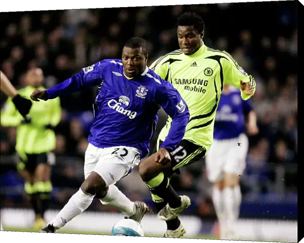 Intense Rivalry: Yakubu vs Mikel Battle at Goodison Park - Everton vs Chelsea, Barclays Premier League, 17th April 2008
