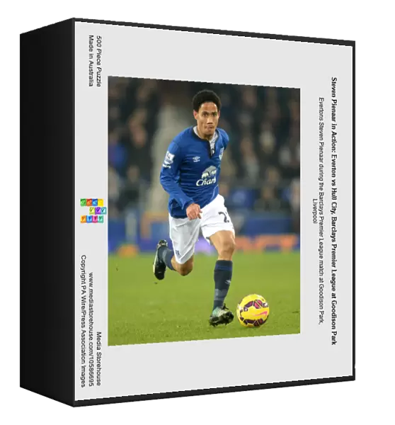 Steven Pienaar in Action: Everton vs Hull City, Barclays Premier League at Goodison Park
