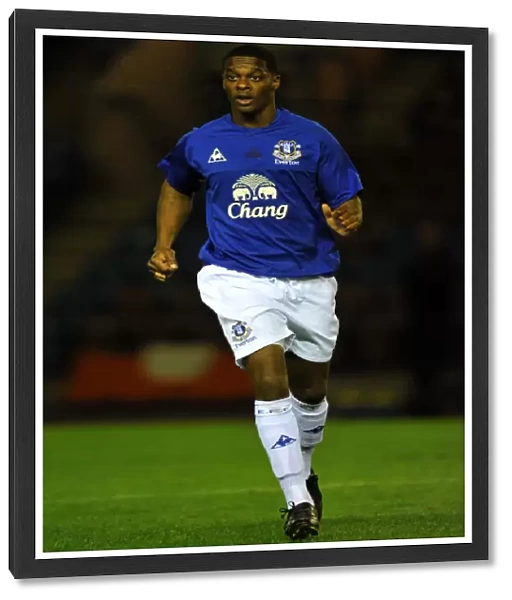 Determined Striker in Everton Colors: Kieran Agard