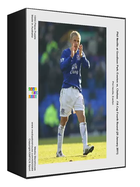 Phil Neville at Goodison Park: Everton vs. Chelsea - FA Cup Fourth Round (29 January 2011)