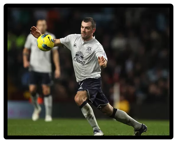 Darron Gibson vs. Aston Villa: Everton's Midfielder Faces Off in Barclays Premier League Clash (14 January 2012)