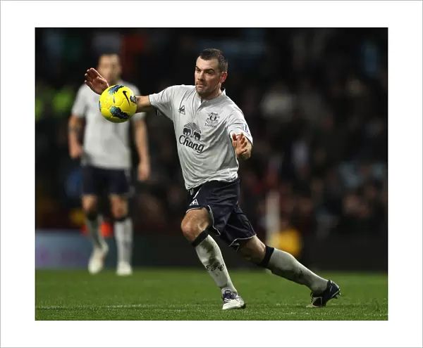 Darron Gibson vs. Aston Villa: Everton's Midfielder Faces Off in Barclays Premier League Clash (14 January 2012)