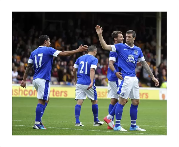 Shane Duffy's Goal and Exuberant Celebration with Everton Team-mates in Pre-Season Friendly against Motherwell