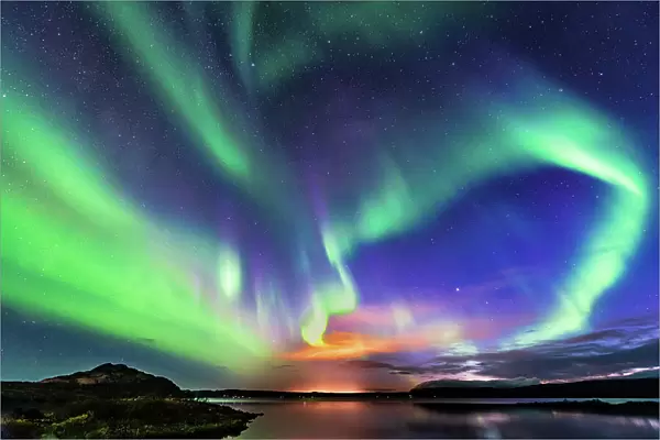 The aurora in Iceland