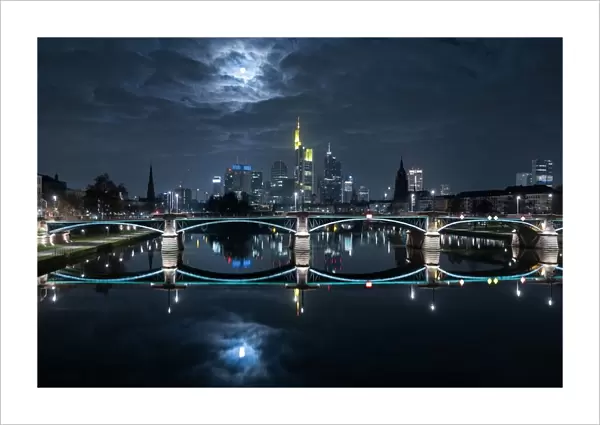 Frankfurt at Full Moon