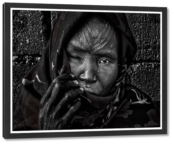 Woman in a slum in Juba - South Sudan