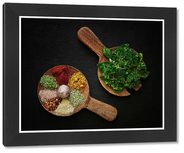 Cheerful still-life with spices and herbs 5