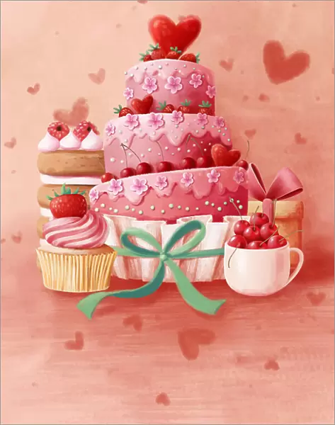 Pink Cake. Xuan Thai