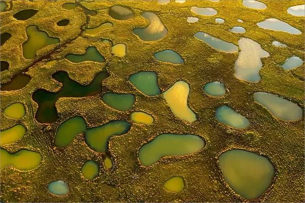 Aerial Abstract of Small Lakes