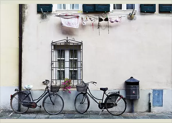 two bicycles