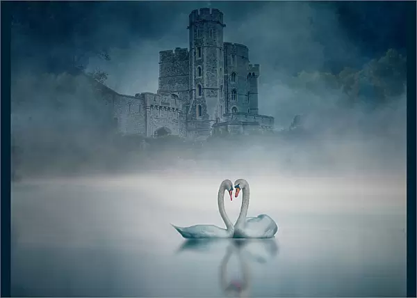 Windsor Castle and Swan