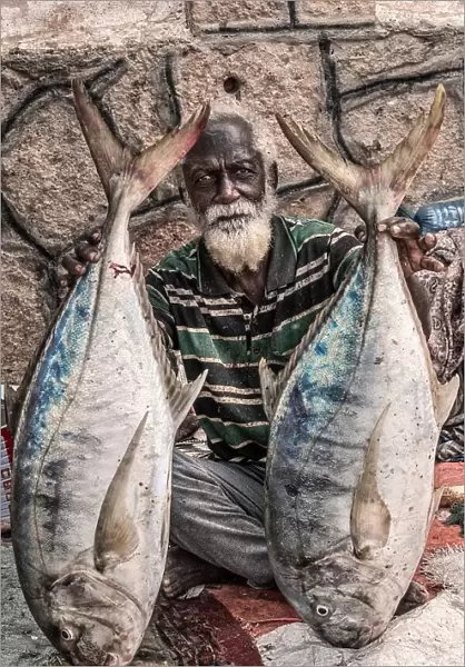 Socotri fish vendor