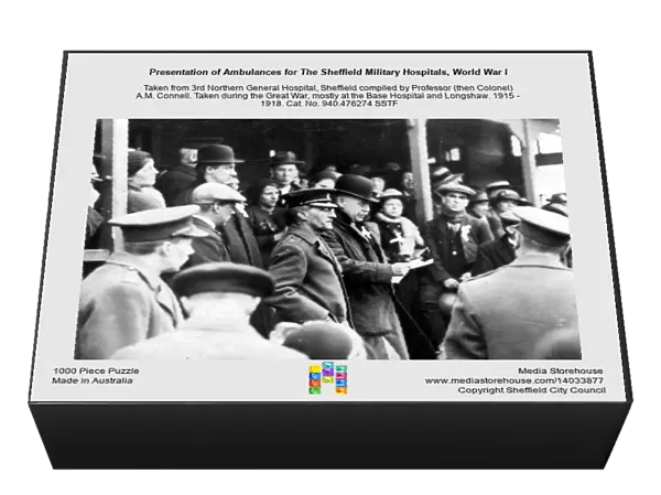Presentation of Ambulances for The Sheffield Military Hospitals, World War I