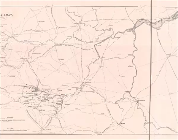 Map of the South Yorkshire Coal Railway, and of the Canals and Railways communicating with the district, 1846