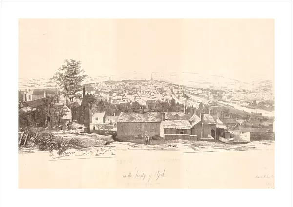 East view of the Town of Sheffield in the County of York, 1826