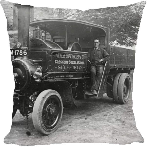 Walter Spencer and Co. Ltd. steam lorry at Rivelin Glen Quarry, Sheffield, Yorkshire, 1920s