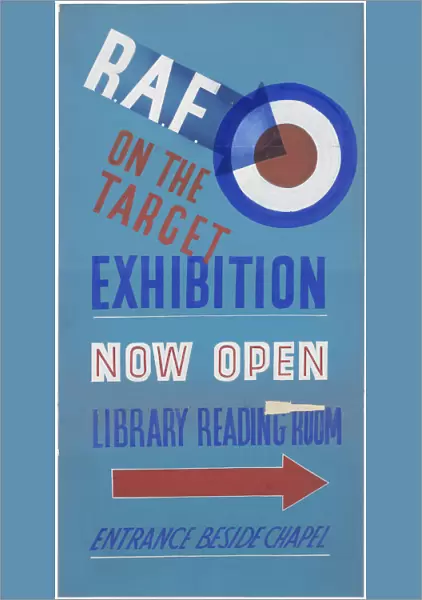 RAF on the target : exhibition, Sheffield Central library reading room, 1940s