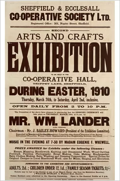 Sheffield and Ecclesall Co-operative Society Ltd - arts and crafts exhibition, 1910
