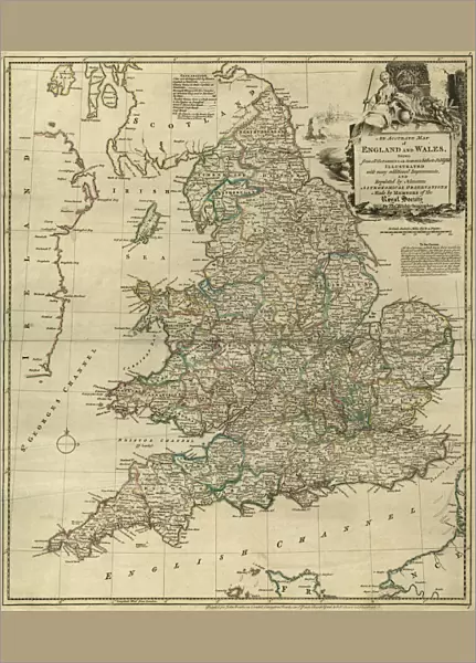 Bowens Map of England, c. 1777