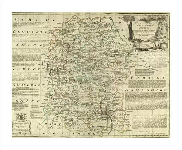 County Map of Wiltshire, c. 1777