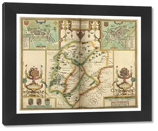 John Speeds map of Rutland, 1611