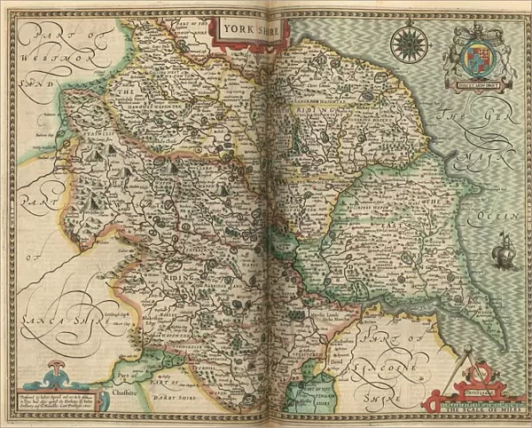 John Speeds map of Yorkshire, 1611