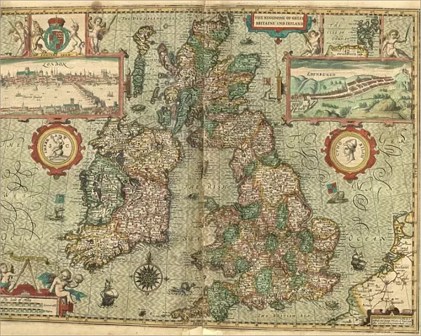 John Speed's map of Great Britain and Ireland, 1611