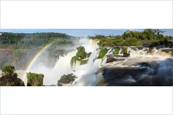 Rainbow at Iguazu Falls, Brazil  /  Argentina border. Photographed from Argentina. August 2017