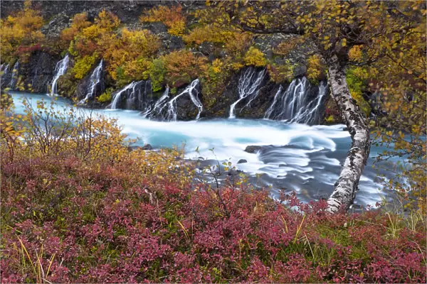 Hraunfossar waterfall, West of Iceland, September 2013