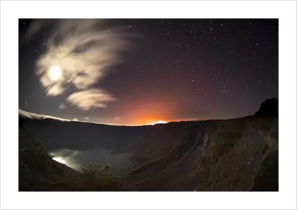 Volcan Chico eruption near the summit of Volcan La Cumbre, Fernandina Island, Galapagos