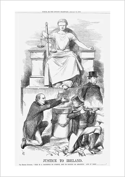 Justice to Ireland, 1869. Artist: John Tenniel