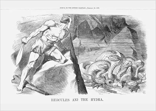 Hercules and The Hydra, 1870. Artist: Joseph Swain