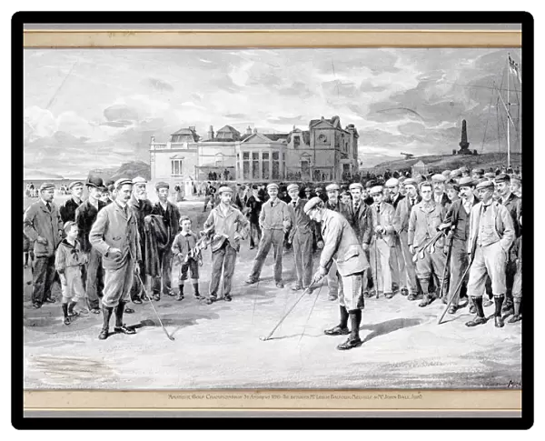Scene from the Amateur Golf Championship, St Andrews, 1895