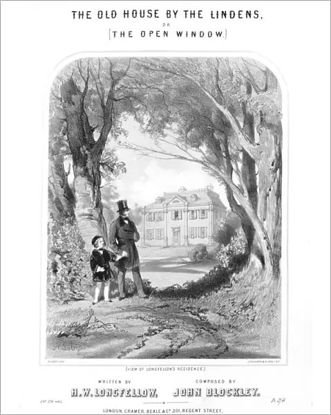 Longfellows house, c1880