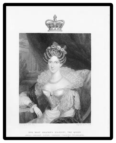 Adelaide of Saxe-Coburg Meiningen, German-born Queen-consort of William IV, 1832