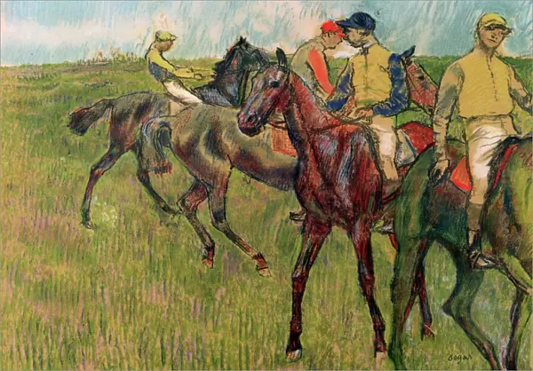 Horses with Jockeys, 1910. Artist: Edgar Degas