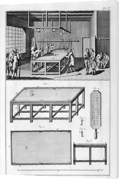 Men playing billiards, 1751-1777